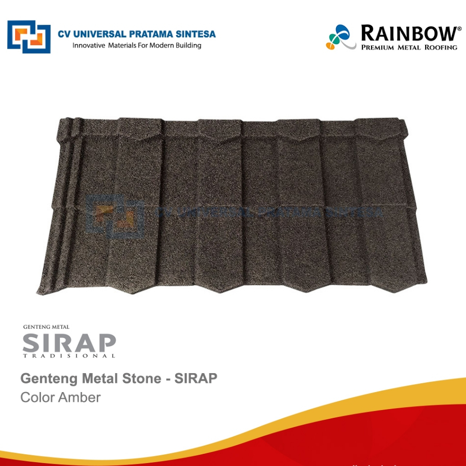 Genteng Metal Stone Sirap Rainbow Roof