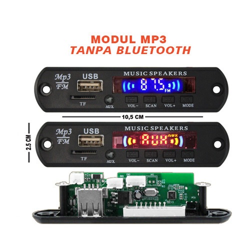 MP3 kit modul USB 12V tanpa Bluetooth