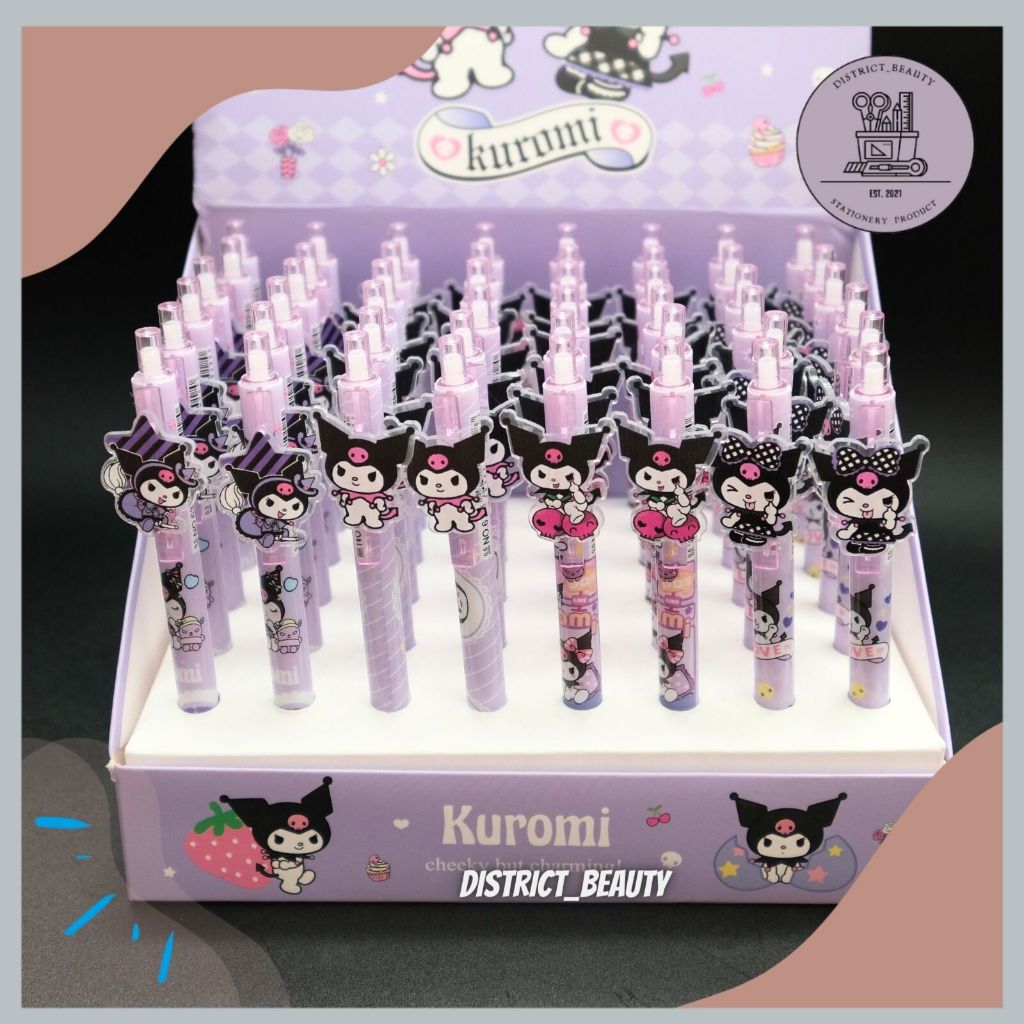 

PULPEN CETEK AKRILIK KUROMI PENA BALLPEN BOLPEN MEKANIK GEL AKRILIK MOTIF KUROMI MEWAH