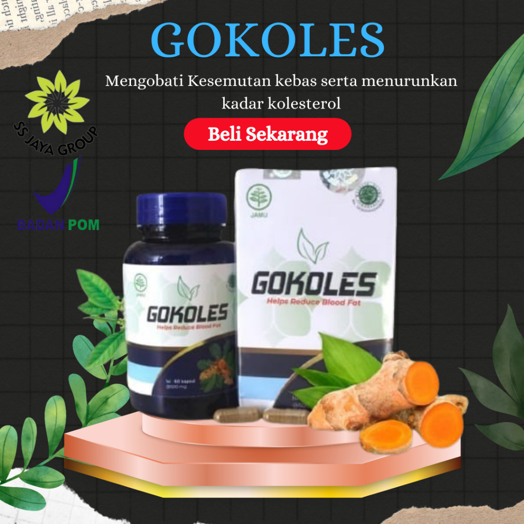 GOKOLES 100% ASLI - OBAT KOLESTEROL - OBAT KESEMUTAN - OBAT KEBAS - SSJAYAGROUP