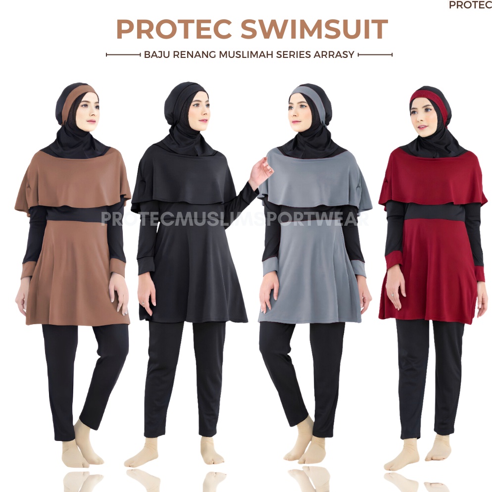 Baju Renang Muslimah Dewasa Jumbo  Baju Renang Wanita Model Terkini dengan Baju Renang Muslimah Remaja Baju Renang Muslimah Syari dan Swimsuit Trendi untuk Baju Renang Dewasa Wanita Muslimah Hijab ART F3A5