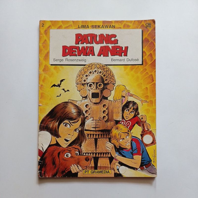 komik langka ukuran lebar lima sekawan patung dewa aneh