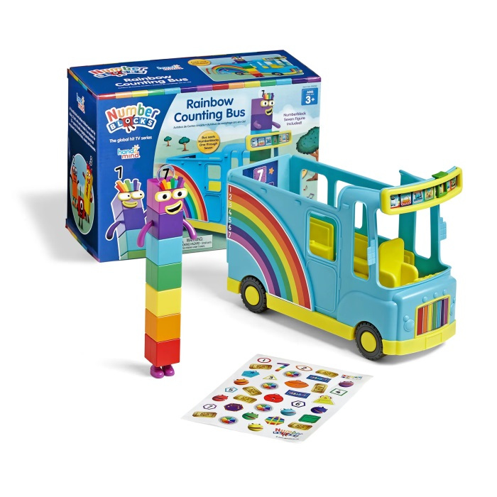 Hand2Mind - Numberblocks Rainbow Counting Bus, Belajar Berhitung Sambil Bernyanyi dan Bermain Bus