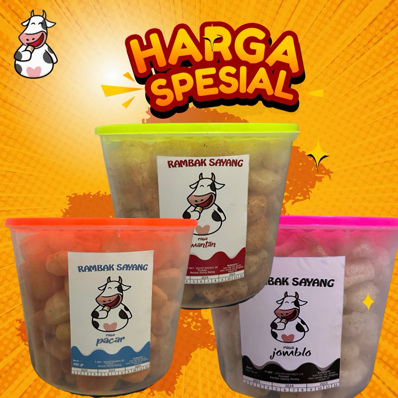 

Krupuk Rambak Kulit Sapi Asli Kemasan Toples 5 Liter / Dorodok / KrupulkJangek Rambak Sayang Bebas gula Rendah lemak Garansi Ongkir Termurah Camilan Food Snack Bola