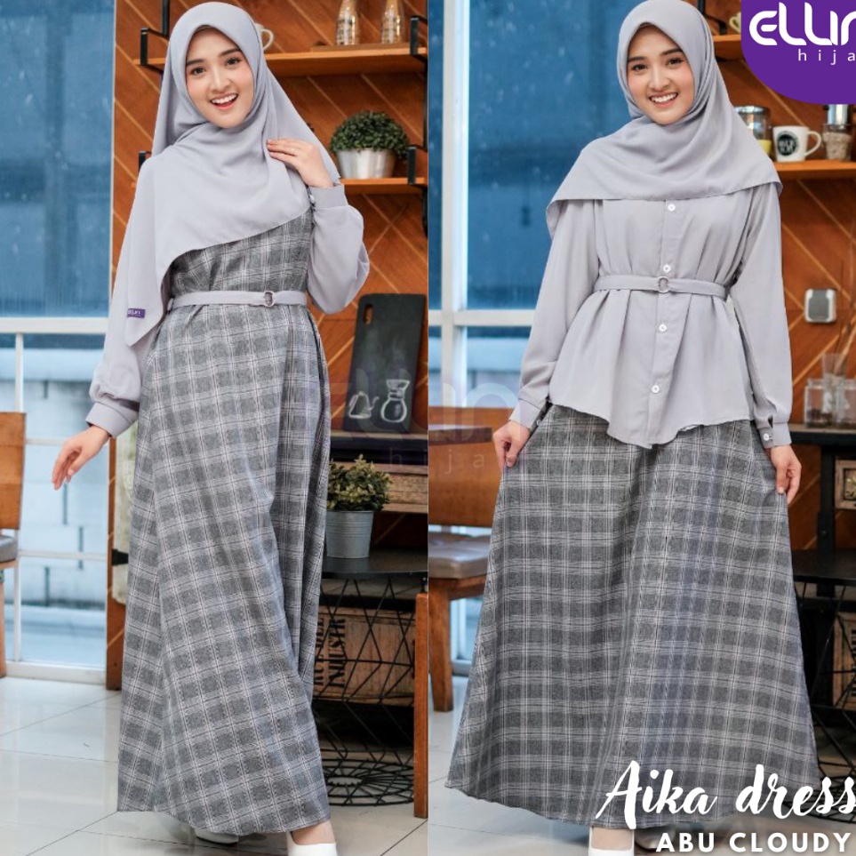 ART G19C Ellin Hijab  Aika Overall set Blouse terbaru