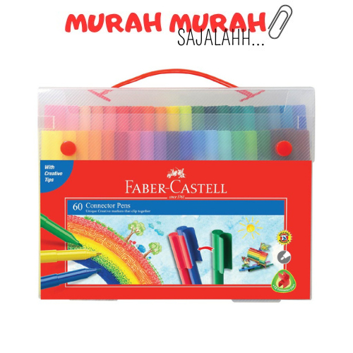 

Konektor Pen Faber Castell / Spidol Warna Kemasan 60 Warna / Gift Case Connector Pen / Connector Pen Set 60