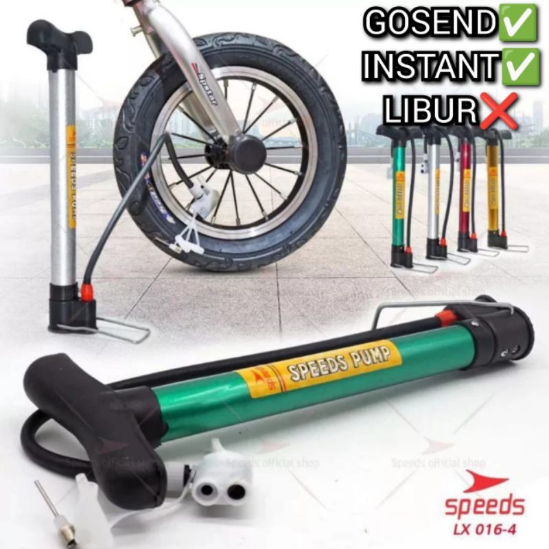 SPEEDS Pompa Angin mini ban sepeda motor/ Pompa sepeda/pompa bola manual pompa manual 016-4