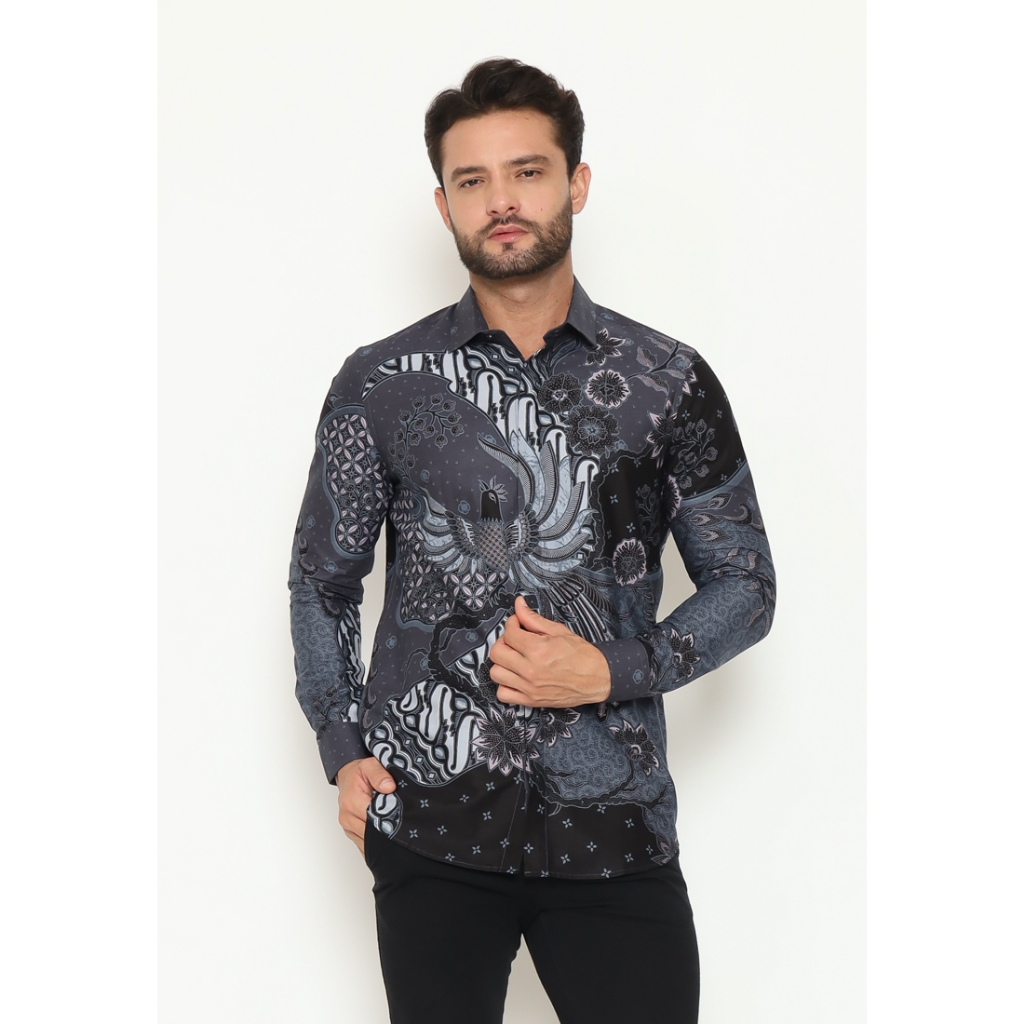 MAGINOT WIDYA Batik Pria Slim Fit Lengan Panjang