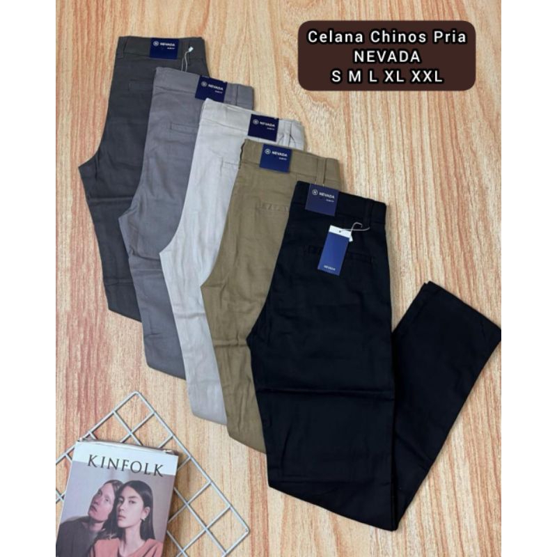 Celana Chinos Pria Nevada dewasa Celana Nevada