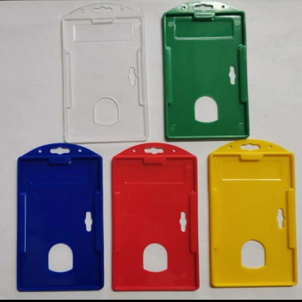 

casing id card holder / tempat kartu id card / 1 pcs bahan plastik warna - Merah