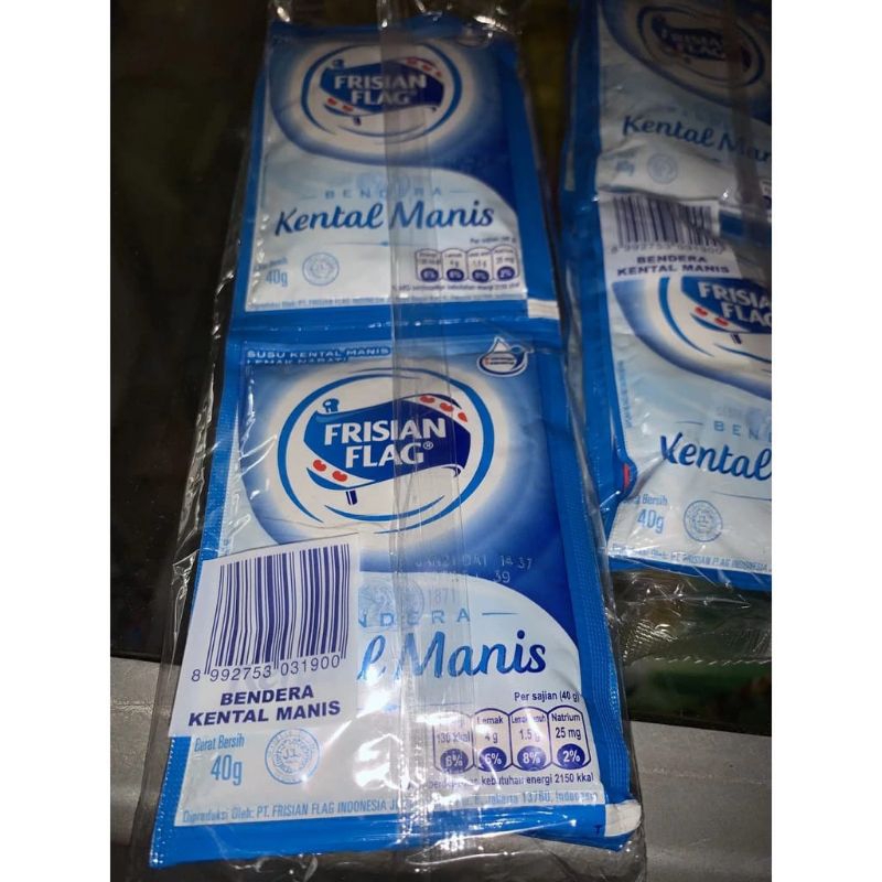 

FRISIAN FLAG SUSU KENTAL MANIS SACHET 1 RENCENG 6 SACHET @ 40 GRAM