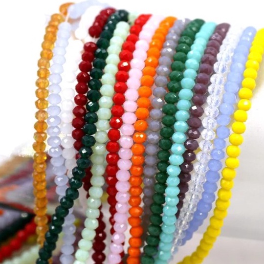 READY STOK Part 2 Manik Kristal Ceko 4mm  Manik Bakpau  Manik Kristal Bakpau Ceko  Manik Gepeng  Man