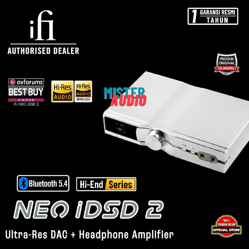 iFi NEO iDSD 2 Ultra-Res Wireless DAC Headphone Amplifier / DAC AMP