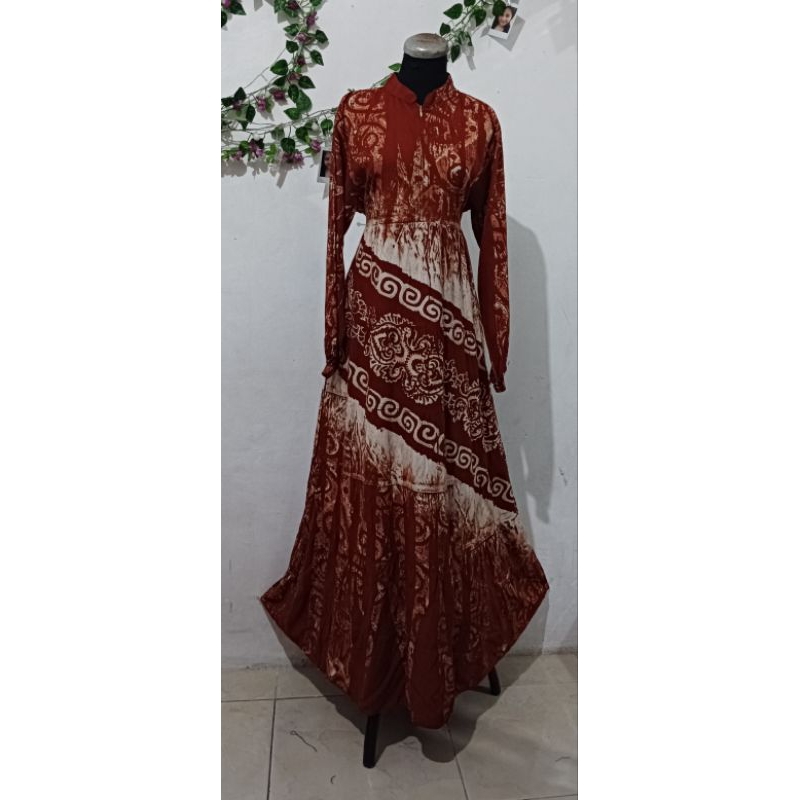 gamis batik cap asli pekalongan