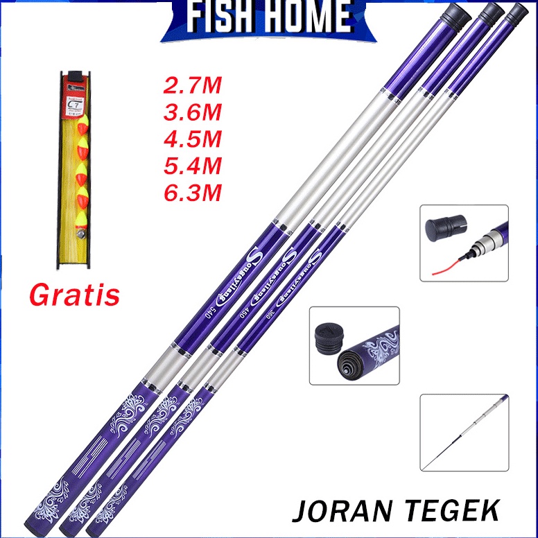 Viral Sougayilang Joran Pancing Joran Tegek Fishing Rod High Kualitas Super Ringan Serat Karbon Kera