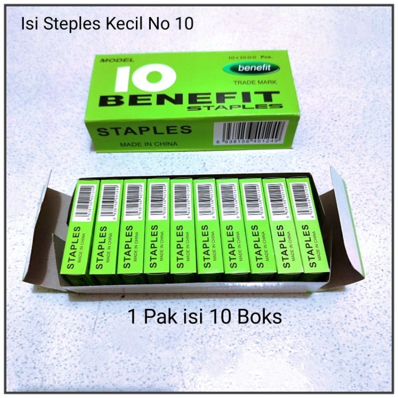 

1 Pak isi Staples Kecil Isi 10 Boks