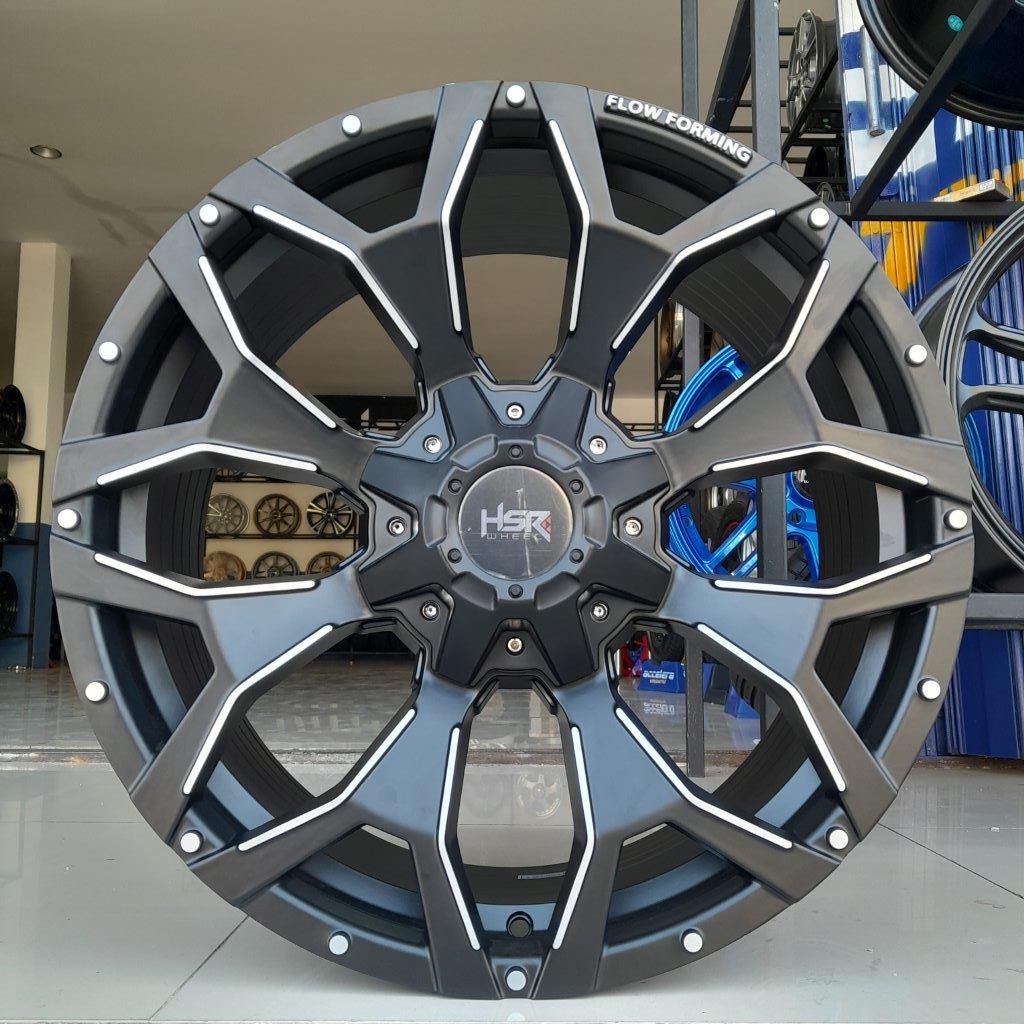Velg mobil garang r20 untuk pajero, triton, everest, fortuner hsr goku ring 20 pcd 6x139,7 black