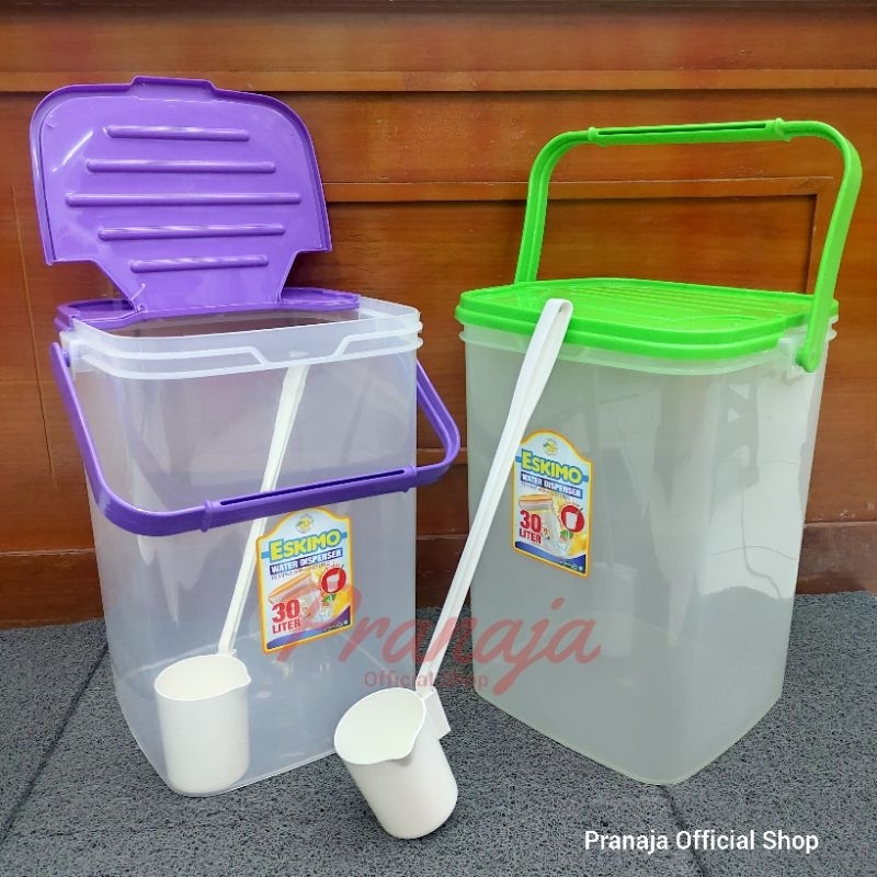 Toples Es Buah + Gayung Eskimo 30 Liter / Aquarium Es Buah