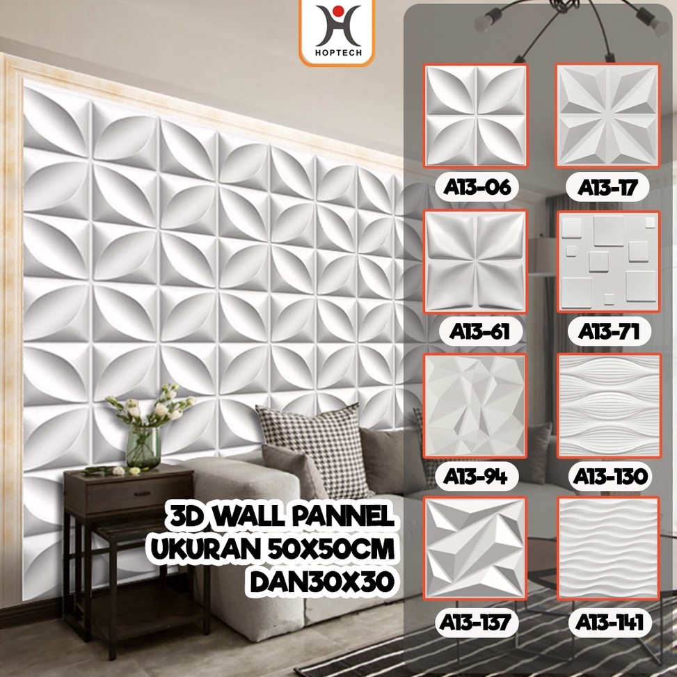 PALING DIMINATI WALL PANEL 3D PVC WALLPANEL WALLPAPER DINDING  WALL PANNEL 5X5CM dan 3x3CM