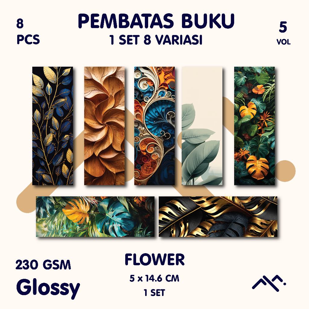 

[8PCS] Pembatas Buku Bookmark Vol. 5 Flower Series || Aesthetic || Estetik || Pembatas Buku Esthetic.