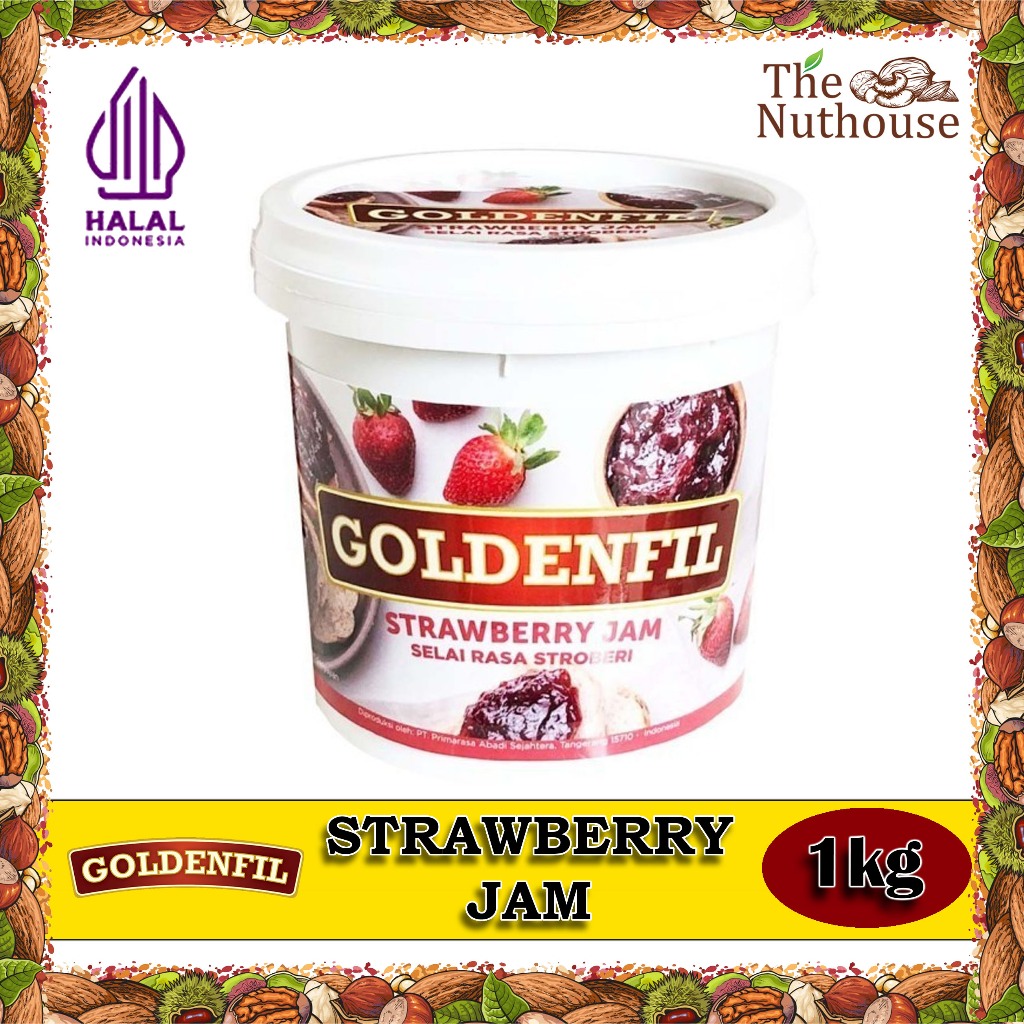 

Goldenfil Strawberry Jam / Selai Rasa Strawberry 1kg [HALAL]