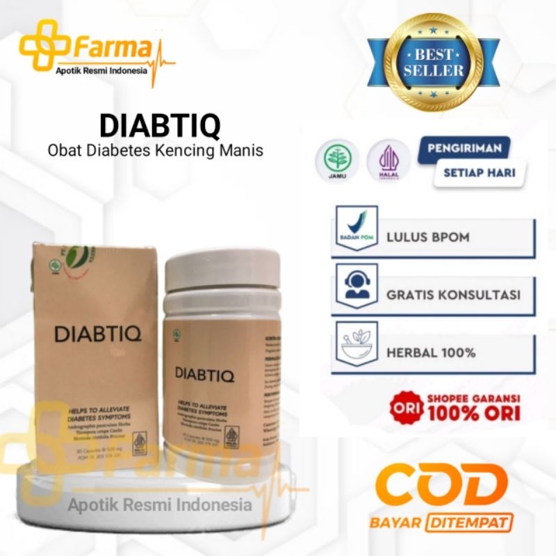 DIABTIQ ASLI ORIGINAL - DIABTIQ OBAT DIABETES KENCING MANIS DIJAMIN PALING AMPUH