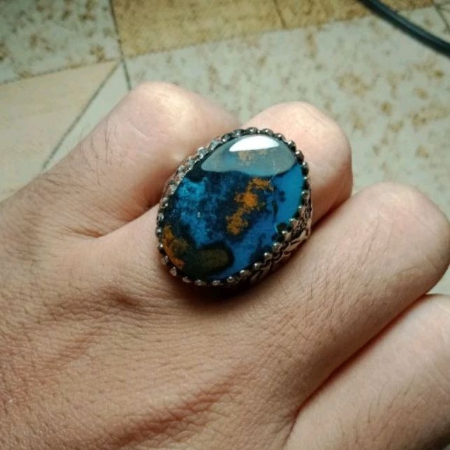 batu cincin akik bacan kembang natutal alam