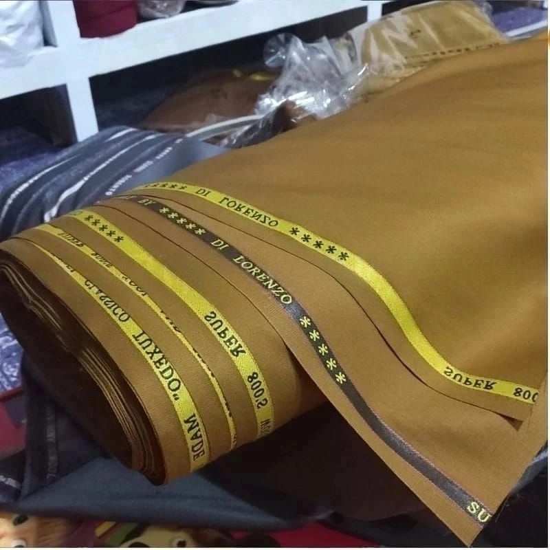 rtf Kain Pemda Khaki Premium Semi Wool Bahan Seragam Pdh Pns Pemda Guru Wanita Pria Katun