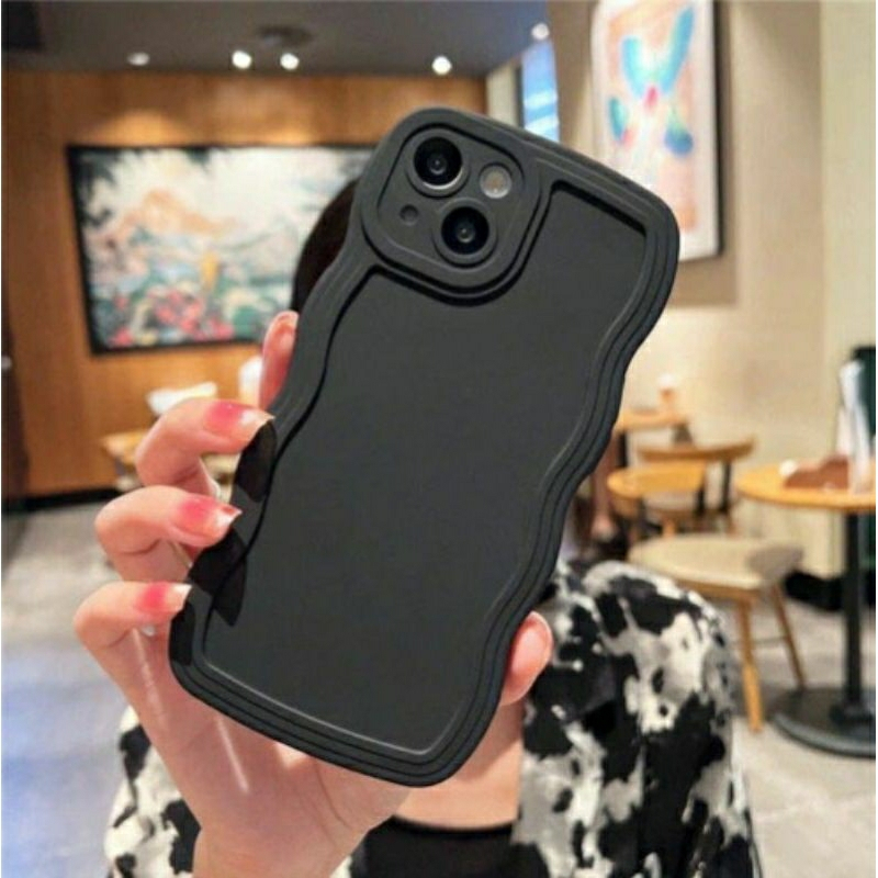 Softcase Gelombang Polos Black - Xiaomi Redmi A1 A1+ A2 A3 5 5A 5+ 5X 6 7 8 8A 9 9A 9C 9T 10 10A 10C
