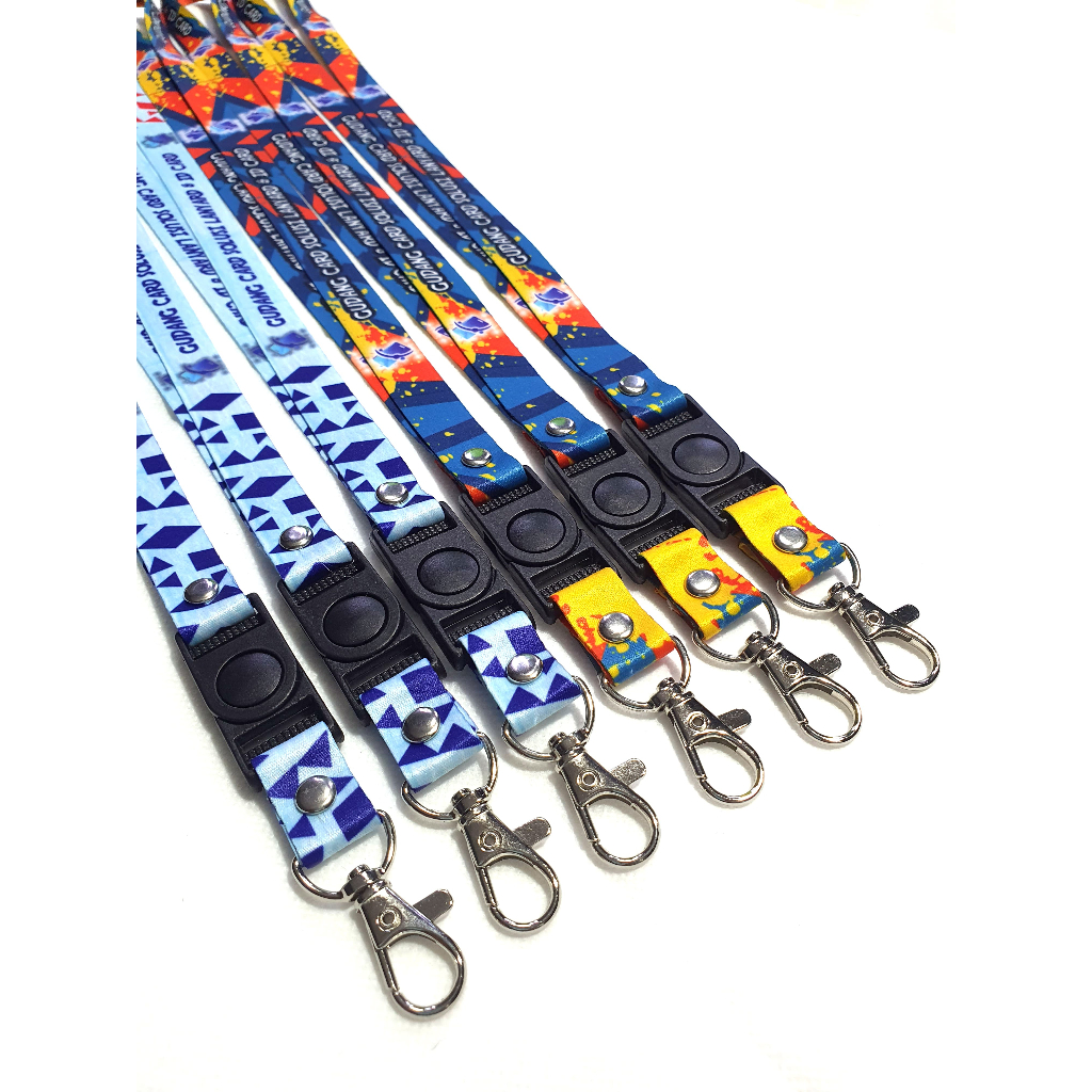 

Tali lanyard print sublim 1,5 cm/ Tali id card printing dua cm cetak dua muka min cetak 10pcs