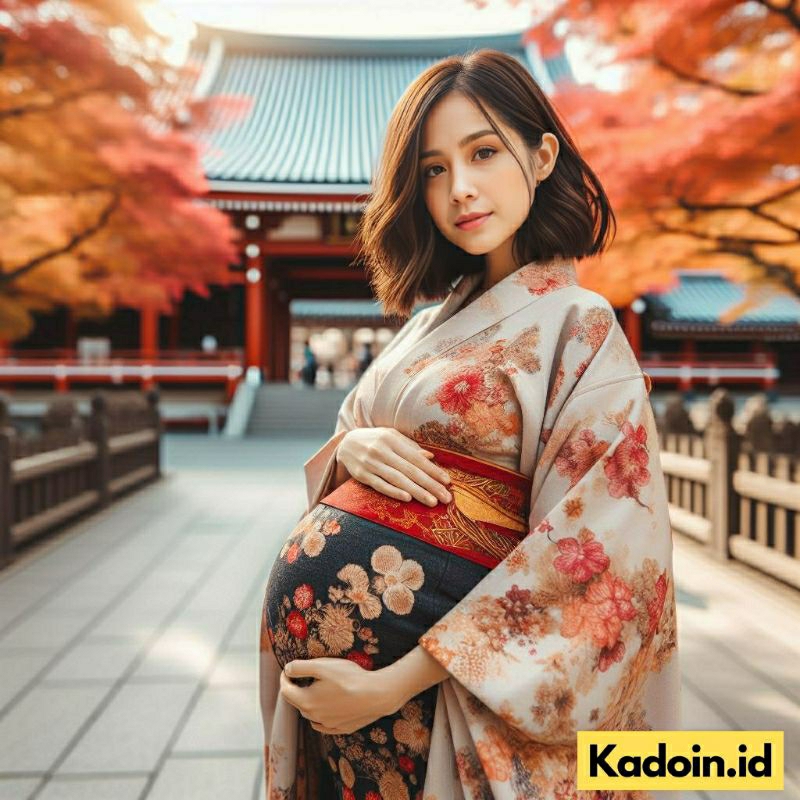Jasa Edit Foto AI Maternity Ibu Hamil Non Hijab Tema Jepang | Edit Foto Maternity Ibu Hamil Non Hija