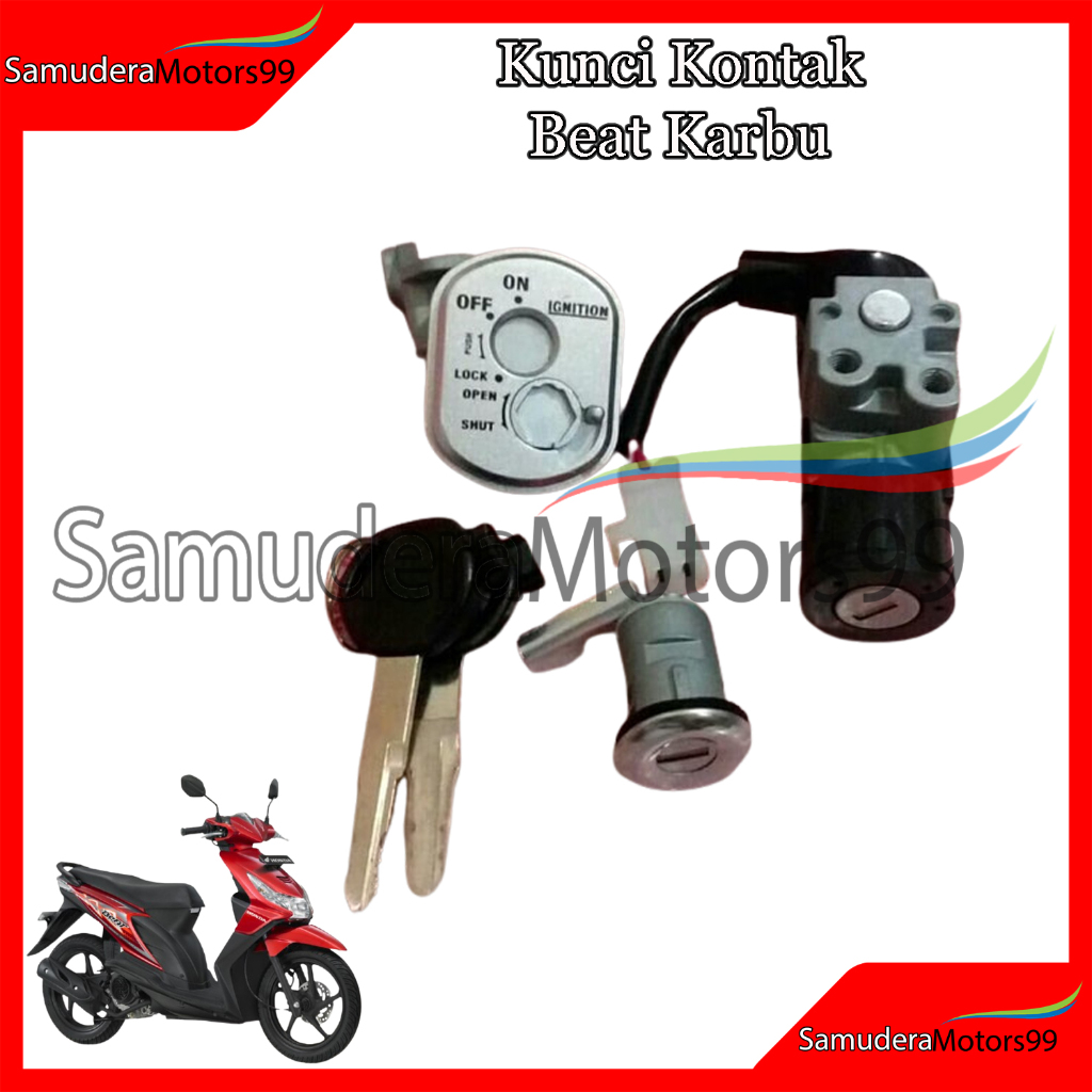 Kunci Kontak Key Set Motor BEAT KARBU 2008-2012 / Kunci Kontak Set