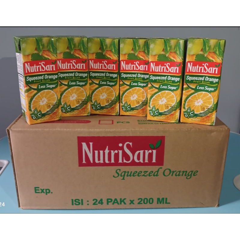 

Nutrisari Suqueezed Orange 200ml isi 20 pcs