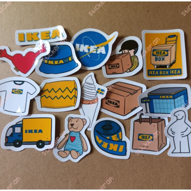 

Sticker IKEA 16 pcs for Planner/ Scrapbook/ BuJo/ Journal/ DIY