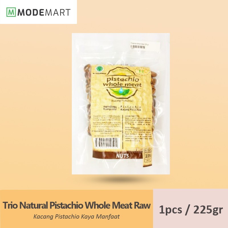

Trio Natural Pistachio Whole Meat Raw 250 gram