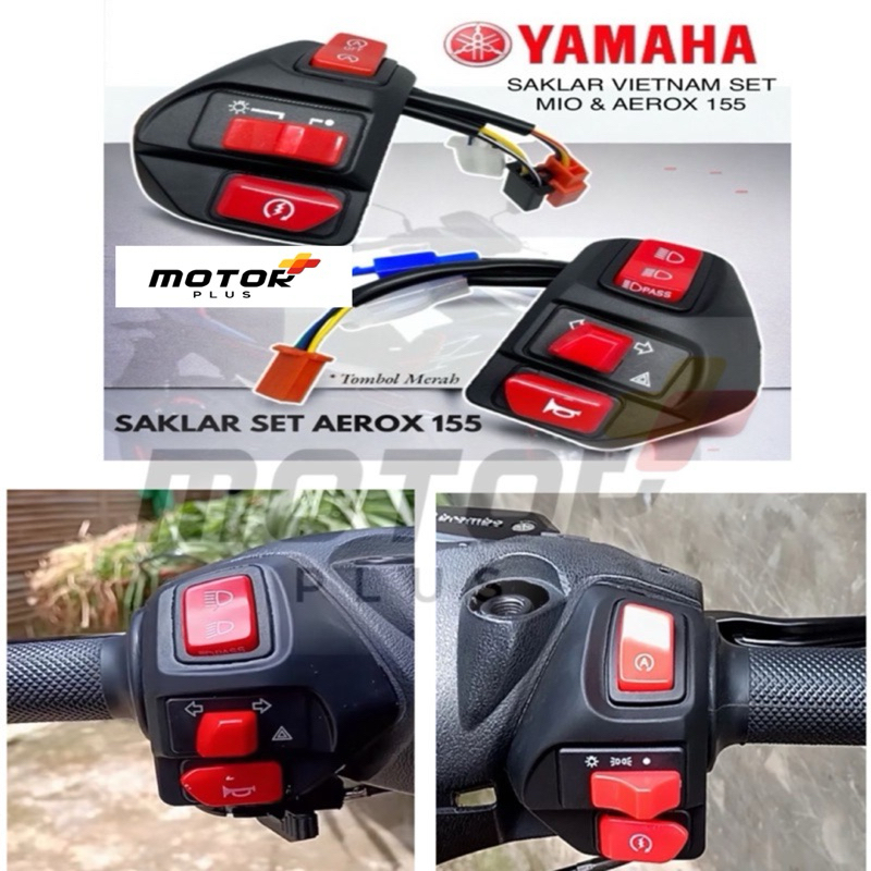 Saklar motor Set saklar vietnam set Pnp Mio Aerox Kiri Kanan Domino Vietnam Komplit Engine Plus Haza