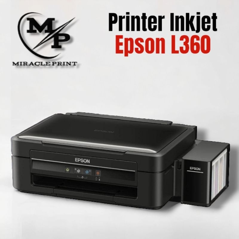 Printer Inkjet Epson L360, Printer Multifungsi (Print, Scan, Copy) Printer Warna, Printer Tinta