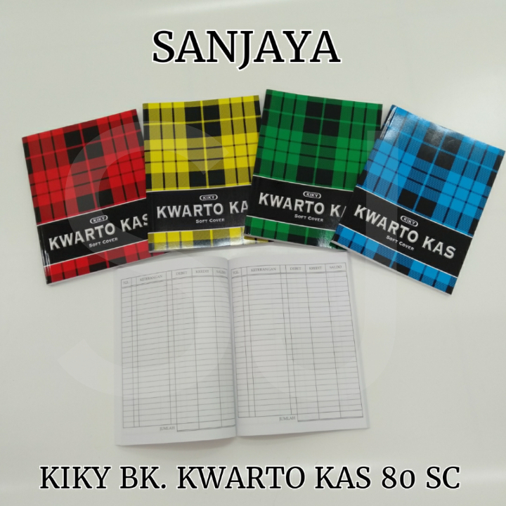 

Kiky Buku Kwarto Kas 80 Sc / Buku Kas Soft Cover / Buku Catatan / Kiky Bk. Kwarto Kas 80 Sc