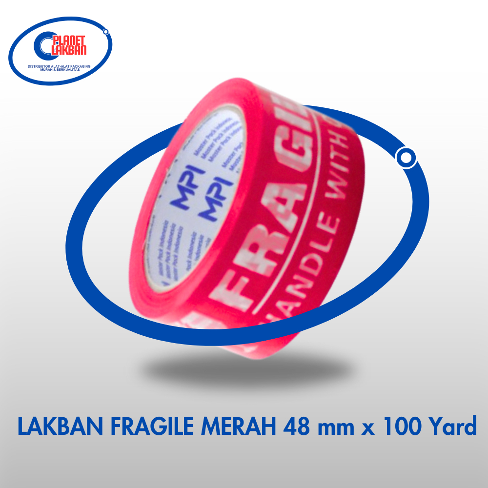 

Lakban fragile merah 48 x 100 yard