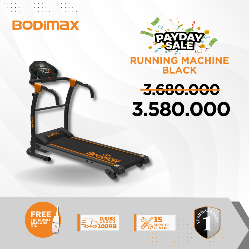 BODIMAX NEW RUNNING MACHINE - Treadmill Elektrik Original