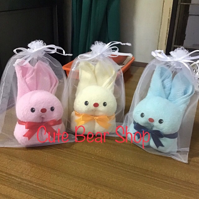 Souvenir Handuk 30x70 Handuk Kelinci Rabbit Towel/Souvenir Kelahiran Bayi/Baby One Month/Souvenir Ul