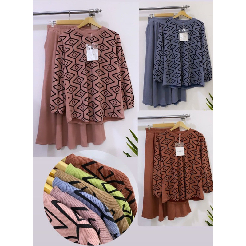 Kuyifei 449.3//setelan rok Kuyifei//pakaianwanitasby