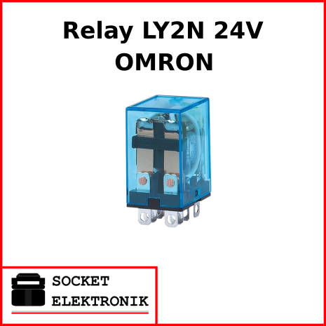 Relay Omron LY2N 24VDC 24 Volt 8 kaki