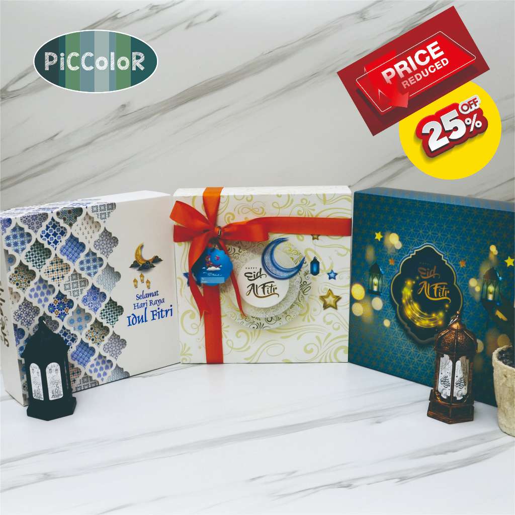 

HAMPERS BOX LEBARAN / KOTAK HAMPERS IDUL FITRI / UK. 25x25x7,2 cm