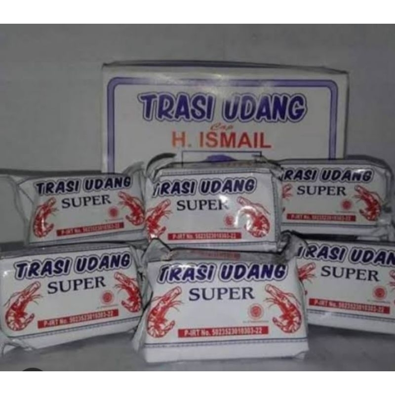 

terasi udang super 100 grm/terasi udang rebon asli/terasi tuban h.ismail.