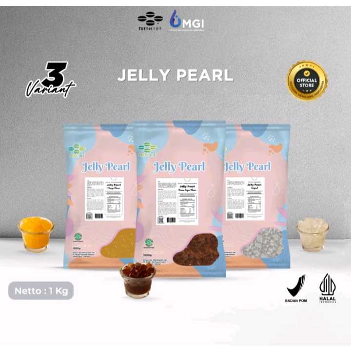 

Mutiaragemilangsemarang Freshlife Jelly Pearl Topping Minuman Kekinian 1kg