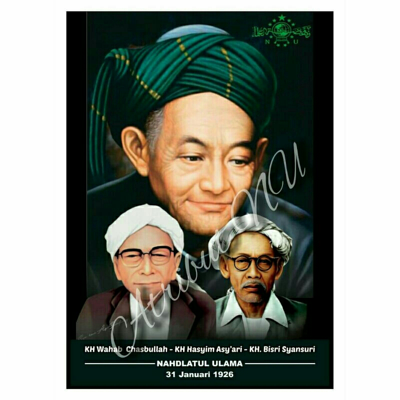 Poster Ulama pendiri NU uk Jumbo 50x70cm