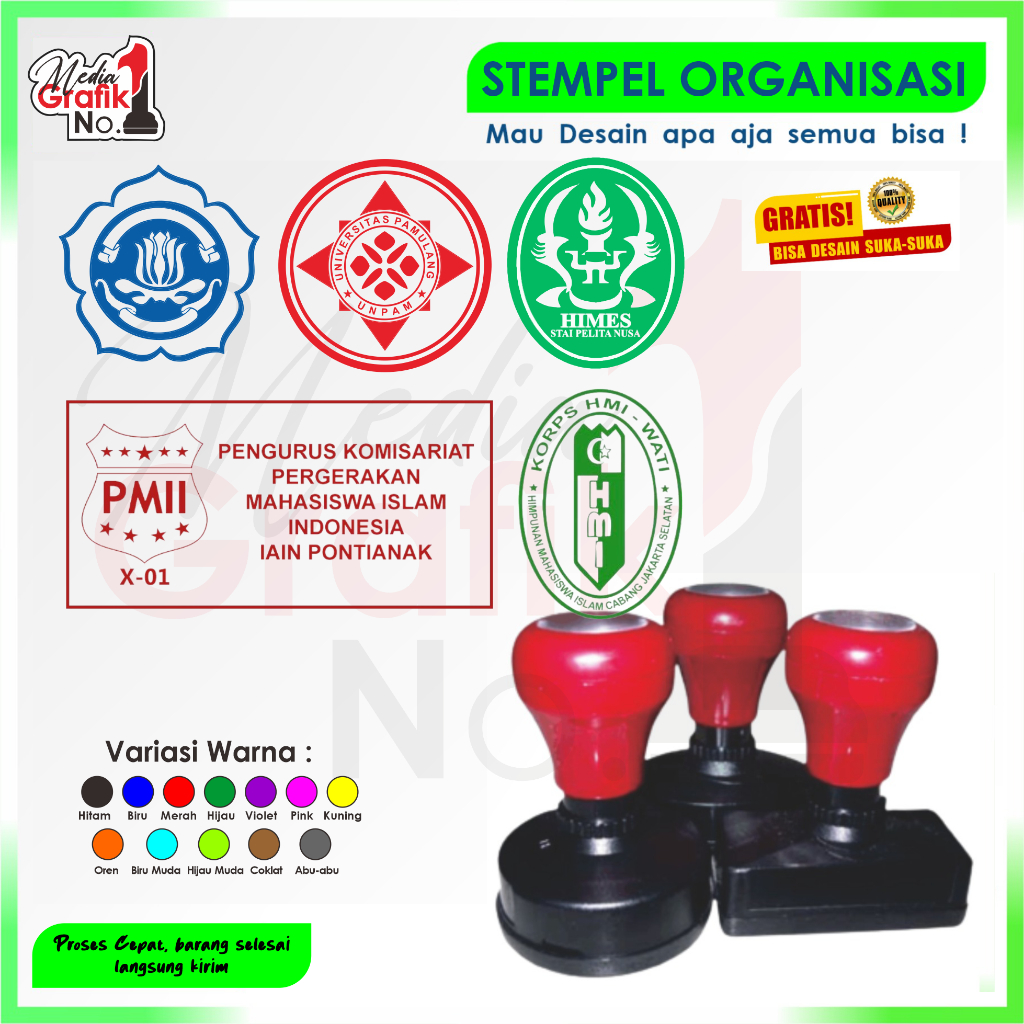 

COD Stempel Organisasi / Stempel Kampus / Stempel pendidikan / Stempel PMII HMI Mahasiswa Cipayung plus / stempel Karangtaruna Custom Murah