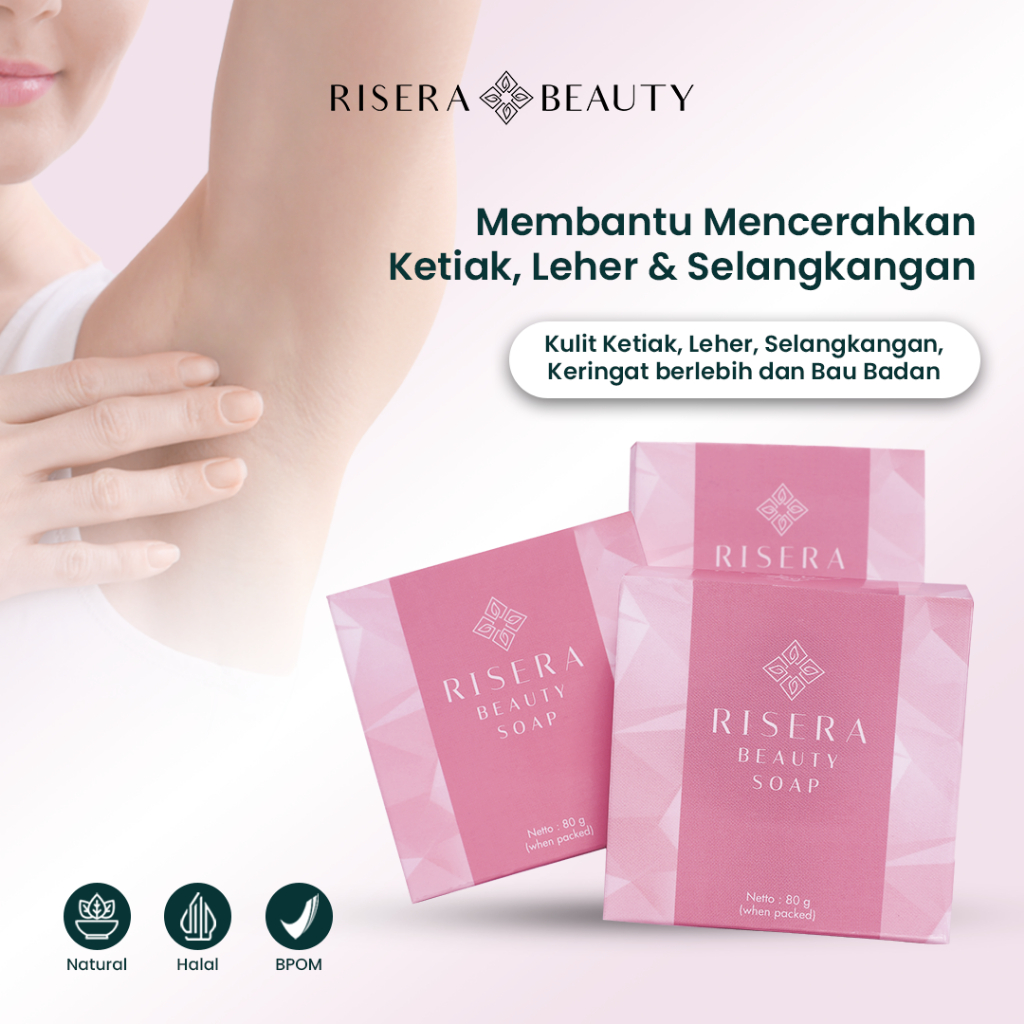 RISERA BEAUTY Soap Whitening Pemutih Ketiak Selangkangan Dan Lipatan Tubuh