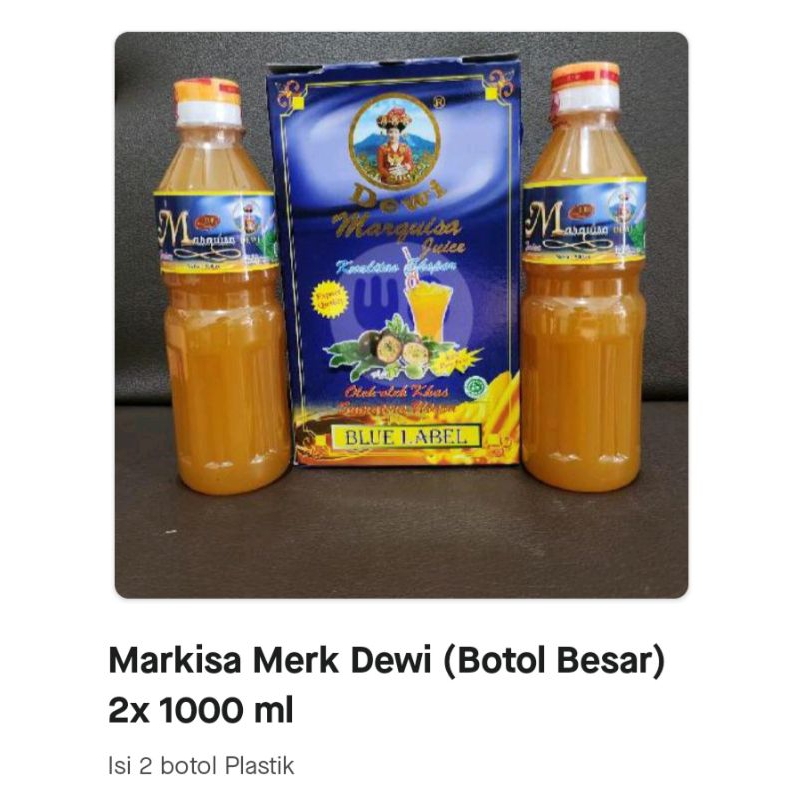 

SIRUP MARKISA MERK DEWI BOTOL BESAR ( isi 2 botol )